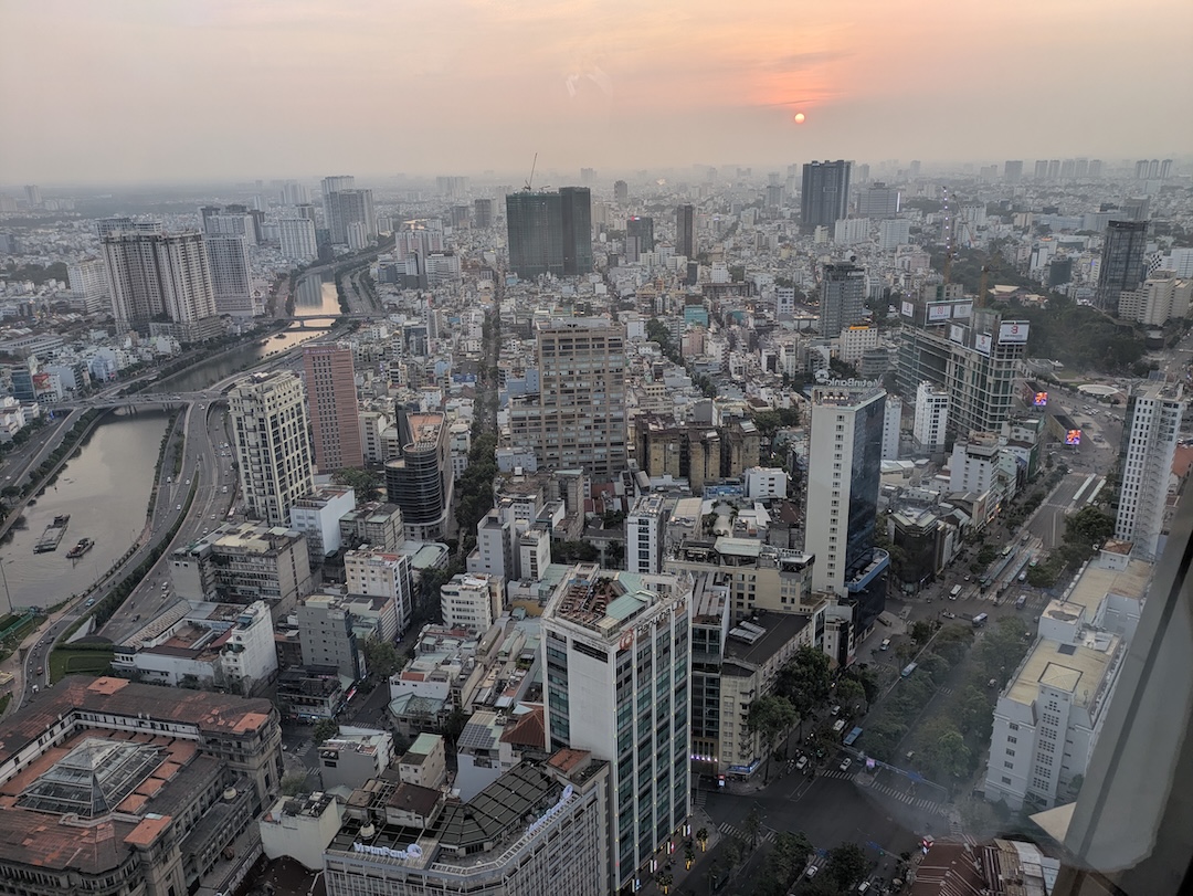ho chi minh city from skydeck