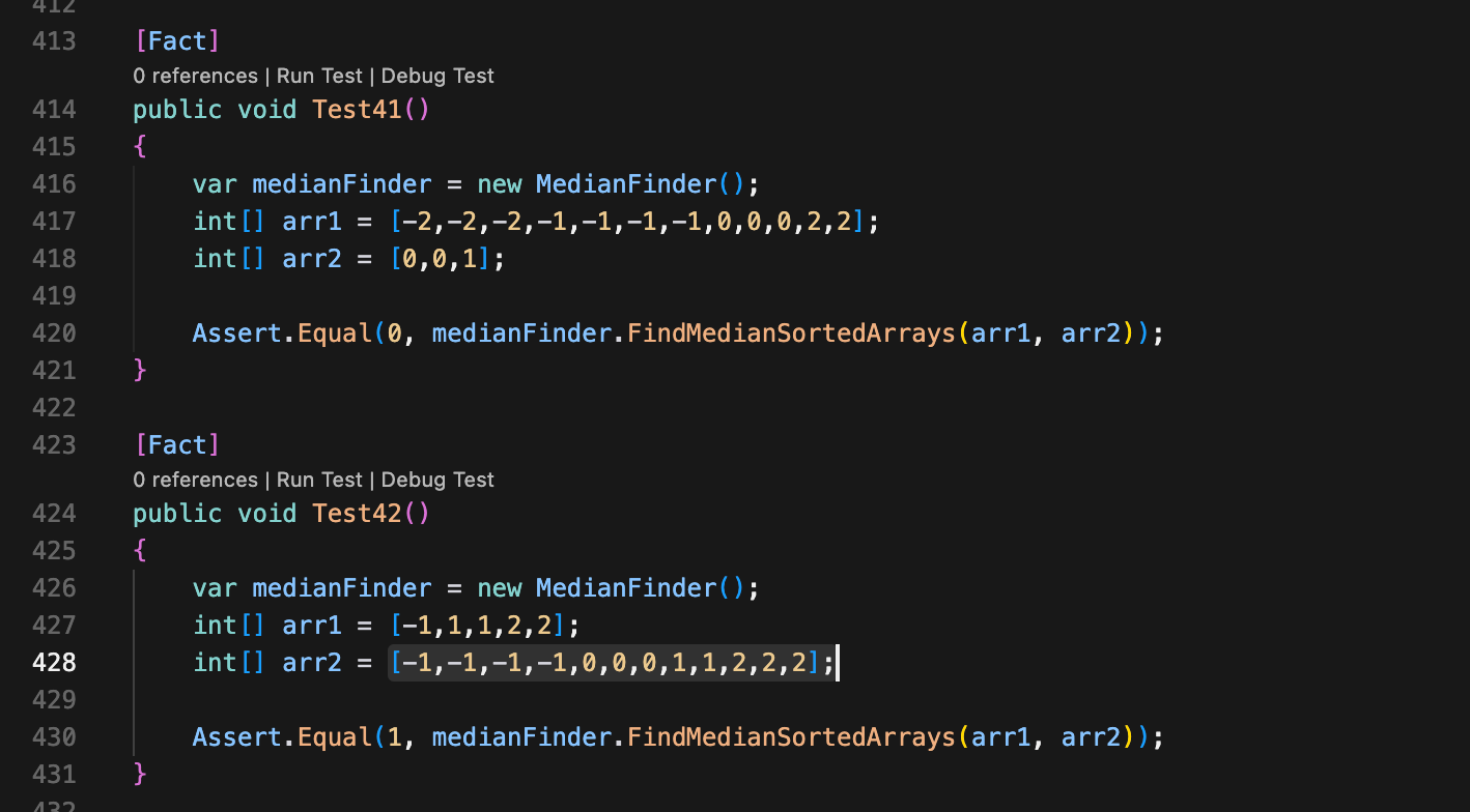 code test cases